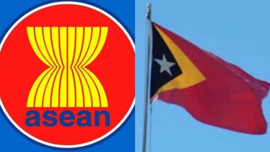 Lambang ASEAN dan Bendera Timor Leste | Foto: Gridhot