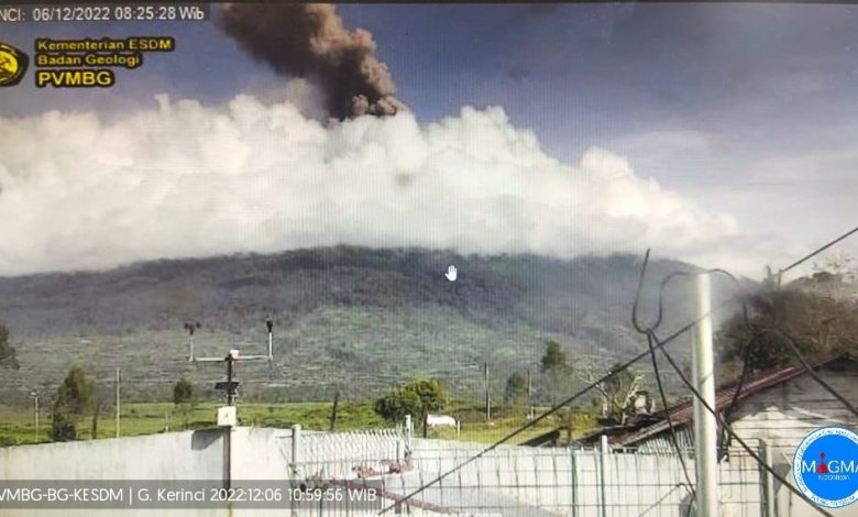 Erupsi Gunungapi Kerinci | Foto: Istimewa