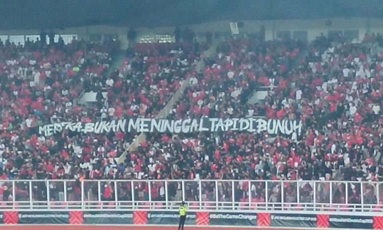 Suporter Indonesia Menyuarakan Melalui Tulisan | Foto: Balsamus Pieter Dwiwasa