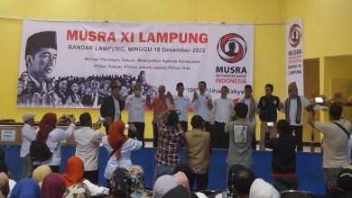 Pendukung Presiden Jokowi di Lampung menggelar Musyawarah Rakyat (Musra) di Gedung SUmpah Pemuda, PKOR Way Halim,, Bandar Lampung, Minggu (18/12/22) | Foto: Tribun