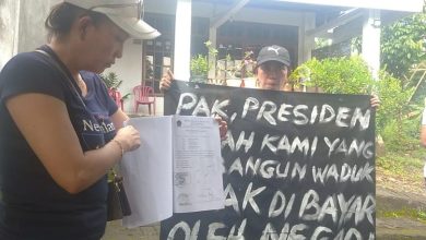 Protes Warga Kuwil Soal Tanah Bendungan
