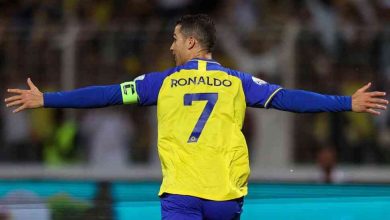 Cristiano Ronaldo melakukan selebrasi