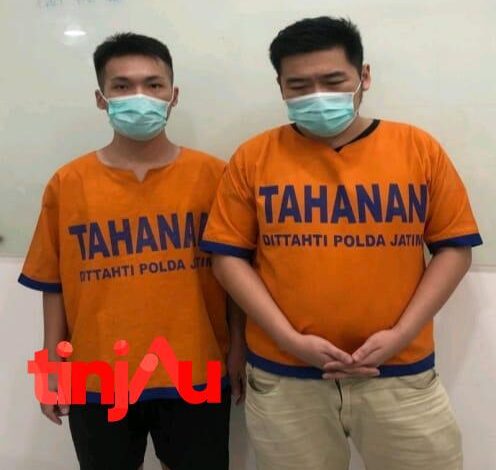 Ditreskrimsus Polda Jatim amankan dua pelaku pemalsu kosmetik