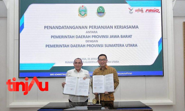 Edy Rahmayadi tanda tangani nota perjanjian kerjasama dengan Pemprov Jabar