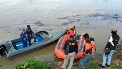 Proses pencarian korban mangsa Buaya Muara