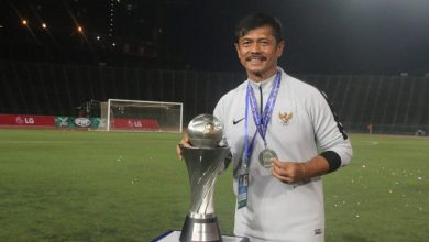 Indra Sjafri berpose pada AFF 2019