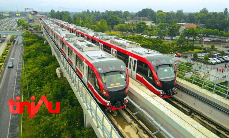 LRT beroperasi melintasi wilayah Jakarta, Bogor, Depok, dan Bekasi