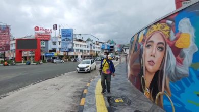 Lukisan mural mengubah wajah Simpang Lima Rapak yang dulunya horor