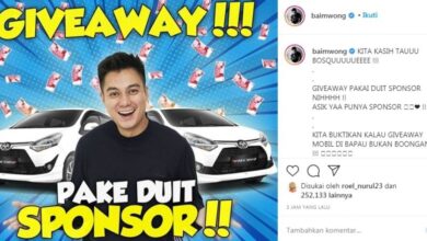 Giveaway Baim Wong