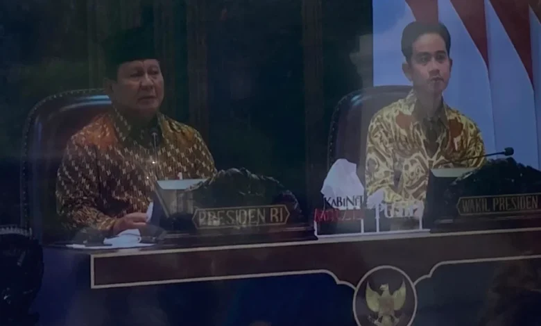 Rapat Kabinet Prabowo